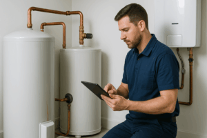 Home Utility Area with Plumber